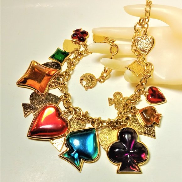 Vintage Massive Goossens for YSL Charm Necklace - Picture 1 of 15